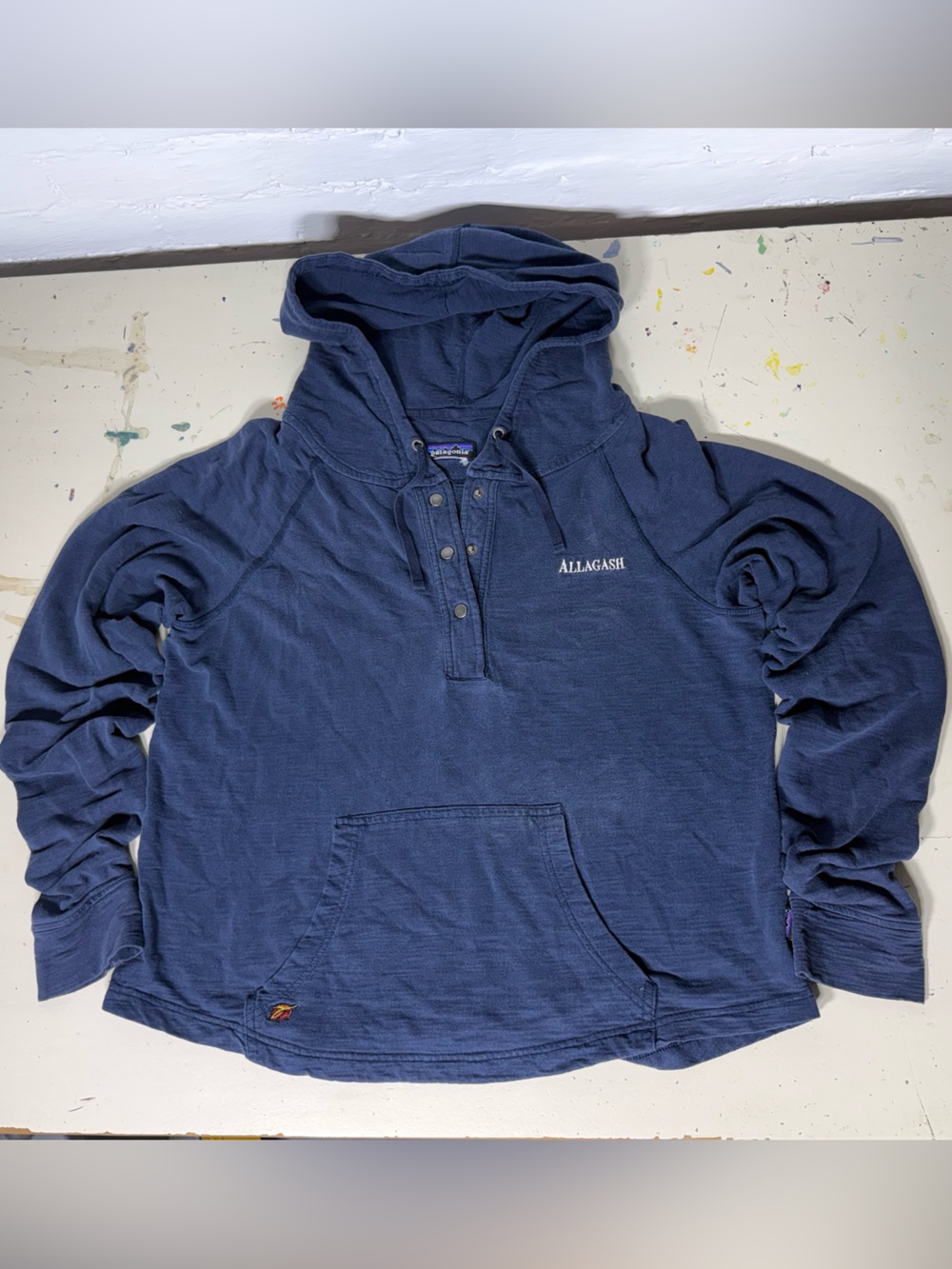 Patagonia Men’s Navy Hooded Pullover Henley